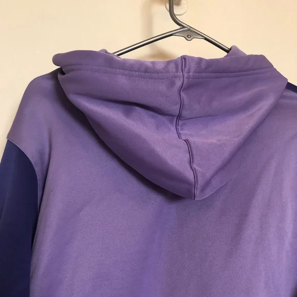 Under Armour Fleece Lined Hoodie Sweatshirt Purple/Lavender,Small UA Logo Size L - Picture 5 of 8